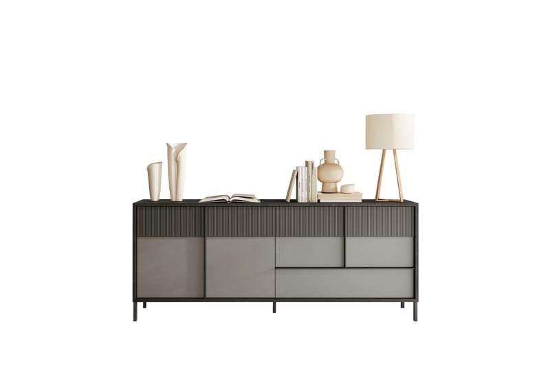 Everest Skänk 206x40 cm - Grå/Mörkgrå - Förvaring - Förvaringsmöbler - Skänkar & sideboards