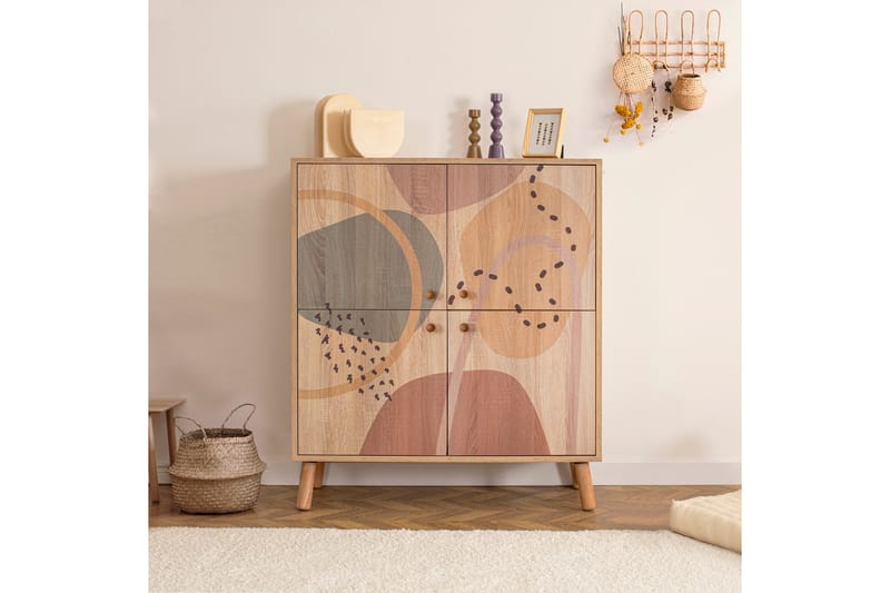 FORM Highboard 95x111 cm Brun - Förvaring - Förvaringsmöbler - Byrå