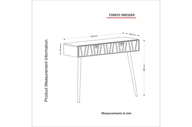 FURESTA Byrå 120 cm Valnöt/Beige - Förvaring - Förvaringsmöbler - Byrå