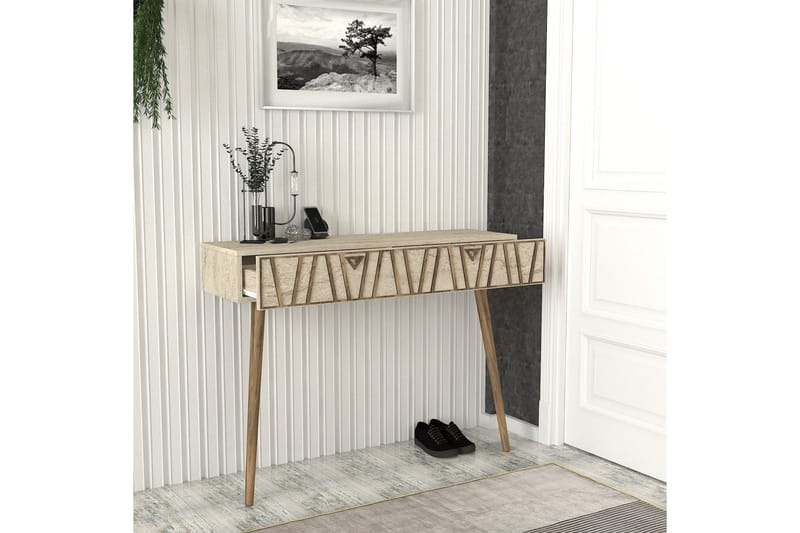 FURESTA Byrå 120 cm Valnöt/Beige - Förvaring - Förvaringsmöbler - Byrå