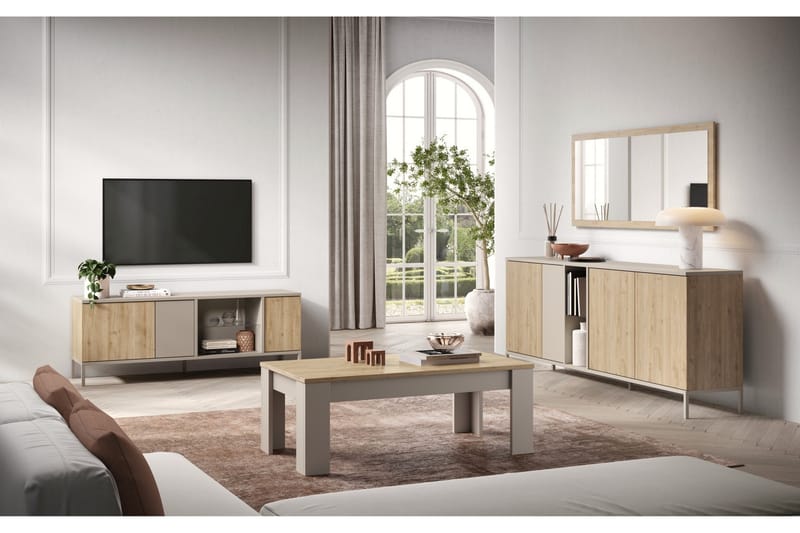 Gent Skänk 210x43 cm - Brun - Förvaring - Förvaringsmöbler - Skänkar & sideboards