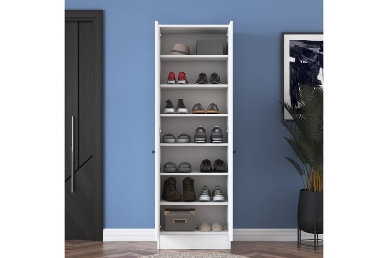 HOODA Highboard 59,8x182,8 cm Vit - Förvaring - Förvaringsmöbler - Byrå