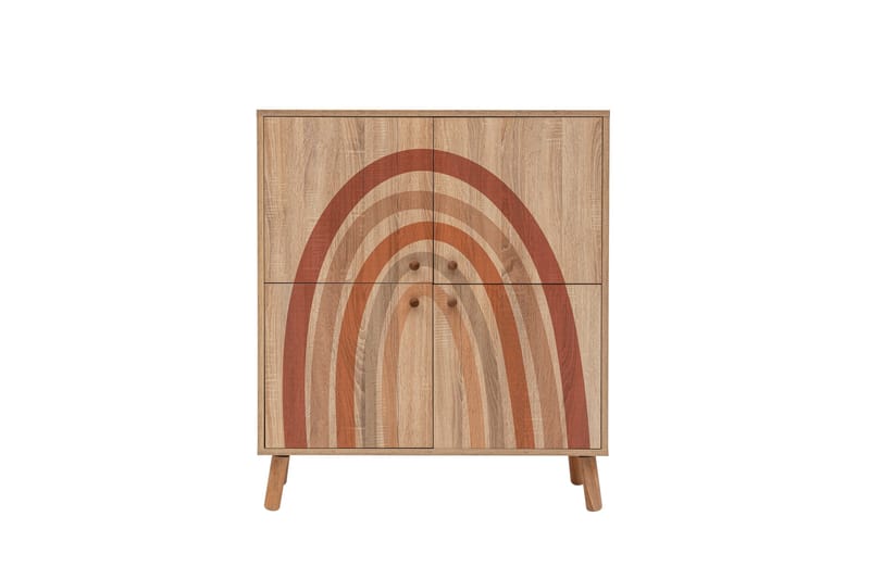 IRIS Highboard 95x111 cm Brun - Förvaring - Förvaringsmöbler - Byrå