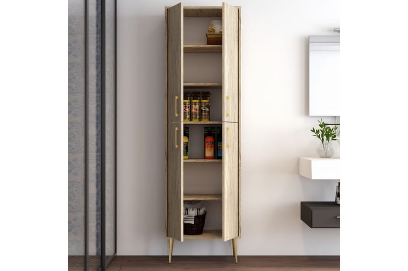 NAUEN Highboard Beige - Förvaring - Förvaringsmöbler - Byrå