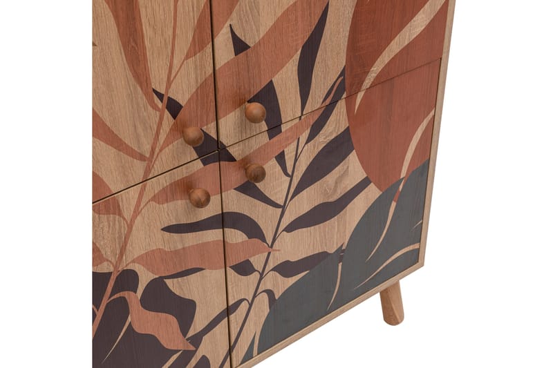 PALM Highboard 95x111 cm Brun/Svart - Förvaring - Förvaringsmöbler - Byrå