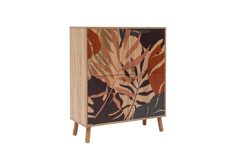 PALM Highboard 95x111 cm Brun/Svart - Förvaring - Förvaringsmöbler - Byrå