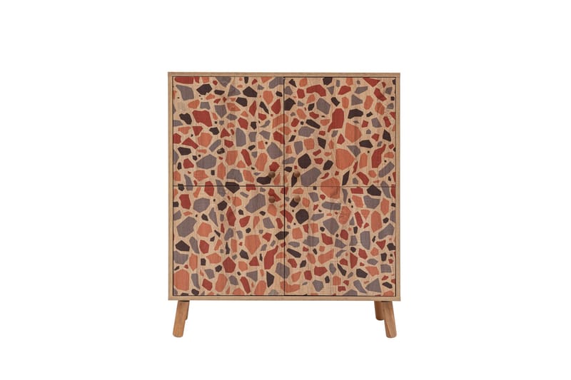 PEBBLE Highboard 95x111 cm Brun - Förvaring - Förvaringsmöbler - Byrå