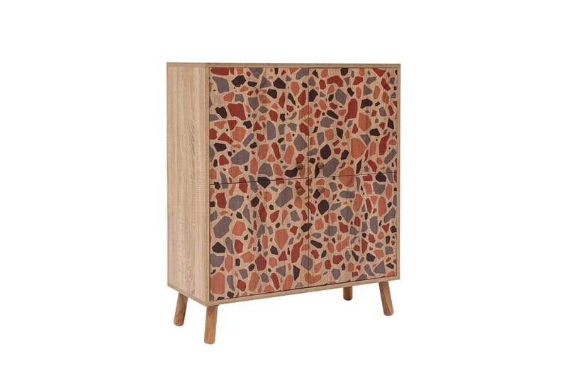 PEBBLE Highboard 95x111 cm Brun - Förvaring - Förvaringsmöbler - Byrå