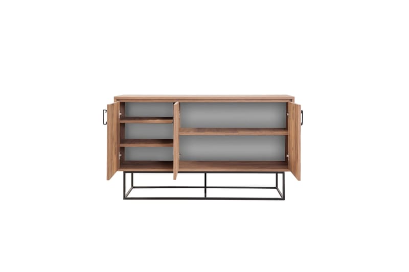 QUANTUM Mare Highboard 140x80 cm Svart/Brun - Förvaring - Förvaringsmöbler - Byrå