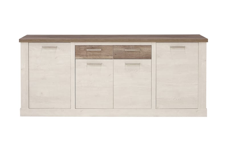 BESCH Skänk 41x213 cm Brun/Vit - Förvaring - Förvaringsmöbler - Skänkar & sideboards