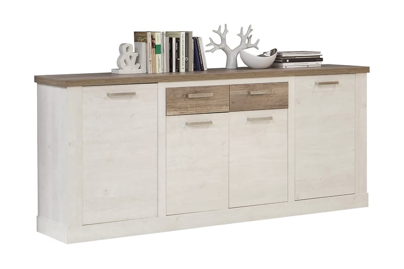 BESCH Skänk 41x213 cm Brun/Vit - Förvaring - Förvaringsmöbler - Skänkar & sideboards