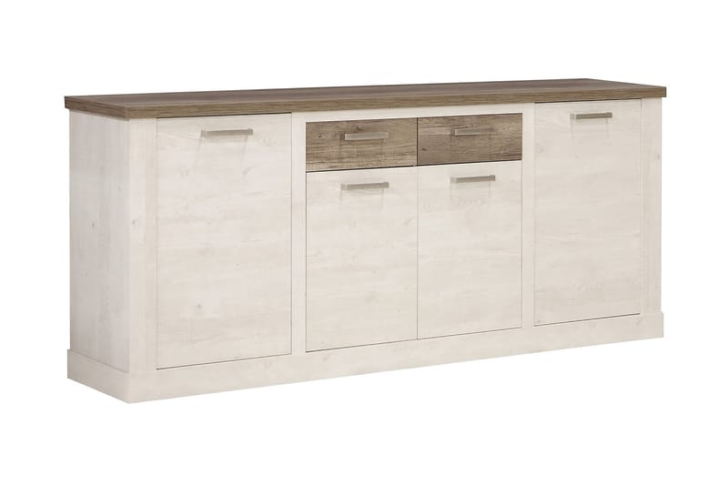 BESCH Skänk 41x213 cm Brun/Vit - Förvaring - Förvaringsmöbler - Skänkar & sideboards