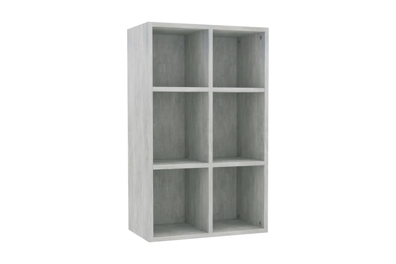 Bokhylla/skänk betonggrå 66x30x97,8 cm spånskiva - Grå - Förvaring - Förvaringsmöbler - Skänkar & sideboards