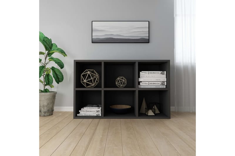 Bokhylla/skänk svart 66x30x97,8 cm spånskiva - Svart - Förvaring - Förvaringsmöbler - Skänkar & sideboards