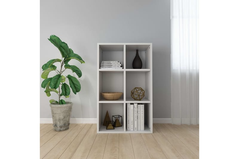 Bokhylla/skänk vit 66x30x97,8 cm spånskiva - Vit - Förvaring - Förvaringsmöbler - Skänkar & sideboards