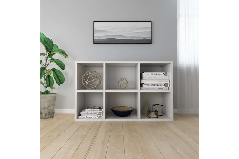 Bokhylla/skänk vit 66x30x97,8 cm spånskiva - Vit - Förvaring - Förvaringsmöbler - Skänkar & sideboards