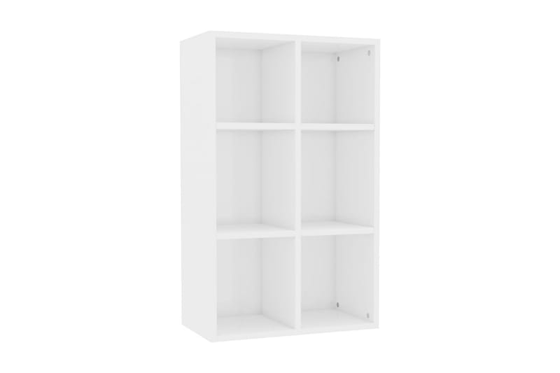 Bokhylla/skänk vit högglans 66x30x97,8 cm spånskiva - Vit - Förvaring - Förvaringsmöbler - Skänkar & sideboards