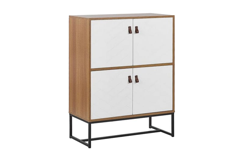 BRACANA Skänk 76x39 cm Ljusbrun/Vit - Förvaring - Förvaringsmöbler - Skänkar & sideboards