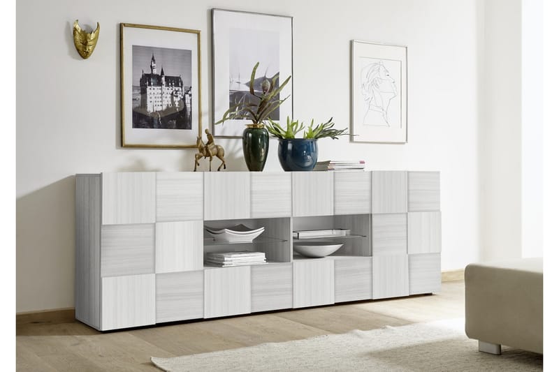 CALI Sideboard 241x42 cm Vit - Förvaring - Förvaringsmöbler - Skänkar & sideboards