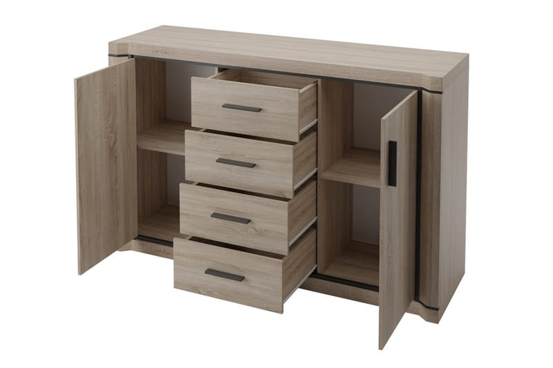 DALLAS Skänk 137x43,5x91 cm - Beige/Grå - Förvaring - Förvaringsmöbler - Skänkar & sideboards