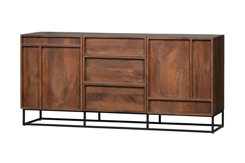 GANGRAUL Sideboard 160x44 cm Mangoträ/Beige - Förvaring - Förvaringsmöbler - Skänkar & sideboards