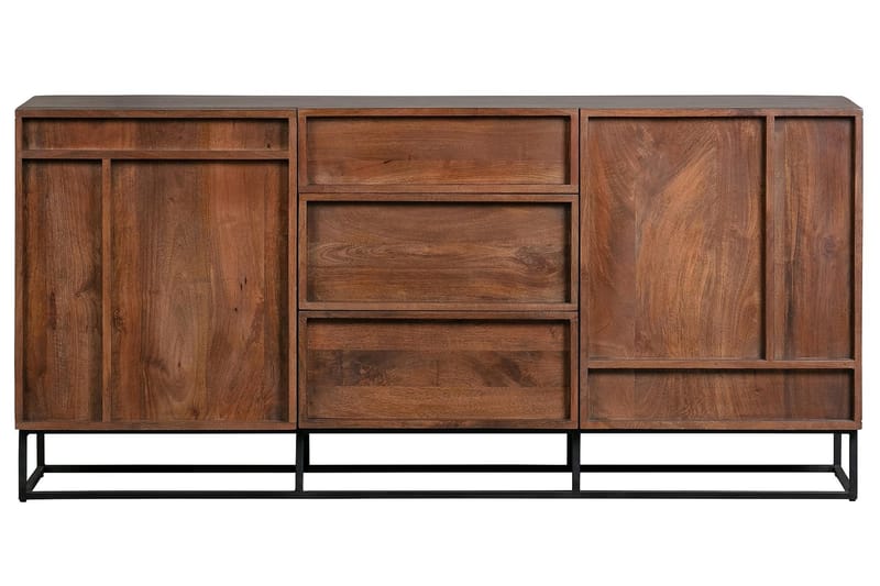 GANGRAUL Sideboard 160x44 cm Mangoträ/Beige - Förvaring - Förvaringsmöbler - Skänkar & sideboards