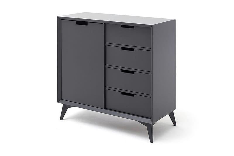 HANIEL Skänk 93x40 cm Vit/Grå - Förvaring - Förvaringsmöbler - Skänkar & sideboards