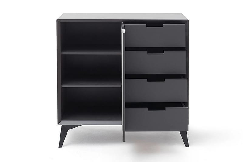 HANIEL Skänk 93x40 cm Vit/Grå - Förvaring - Förvaringsmöbler - Skänkar & sideboards