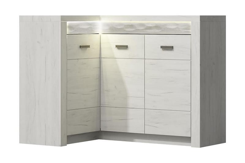 INDIANAPOLIS Skänk 131x42x104 cm - Beige/Grå/Vit - Förvaring - Förvaringsmöbler - Skänkar & sideboards