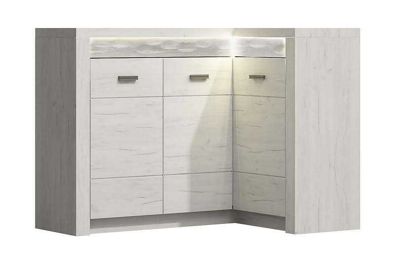 INDIANAPOLIS Skänk 131x42x104 cm - Grå/Vit - Förvaring - Förvaringsmöbler - Skänkar & sideboards