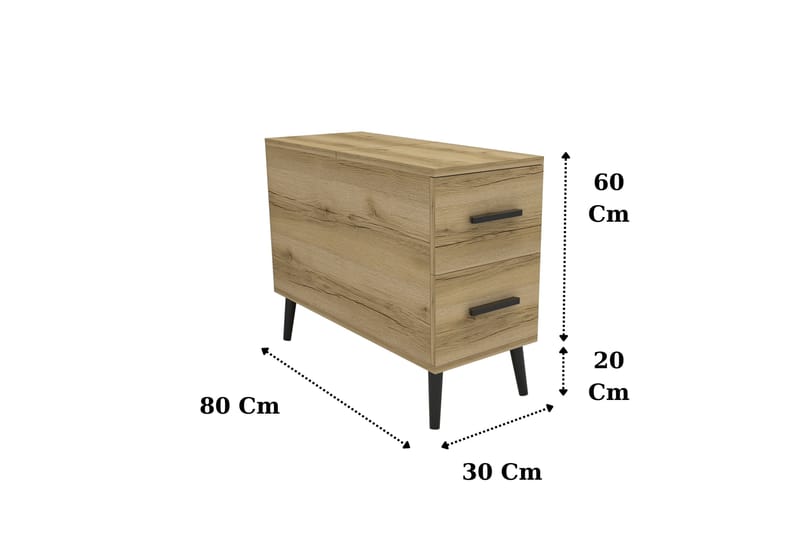 Island Skänk 30 cm Brun - Förvaring - Förvaringsmöbler - Skänkar & sideboards