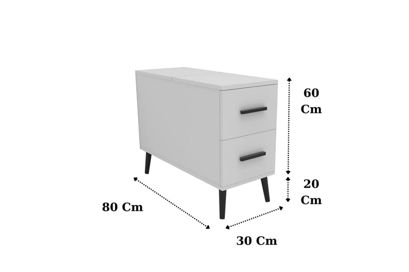 Island Skänk 30 cm Vit - Förvaring - Förvaringsmöbler - Skänkar & sideboards