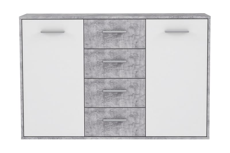 JUNAH Skänk 34x123 cm Vit - Grå - Förvaring - Förvaringsmöbler - Skänkar & sideboards