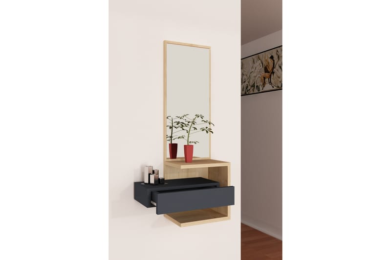 KENDELLE Sideboard 49 cm Ek/Antracit - Förvaring - Förvaringsmöbler - Skänkar & sideboards