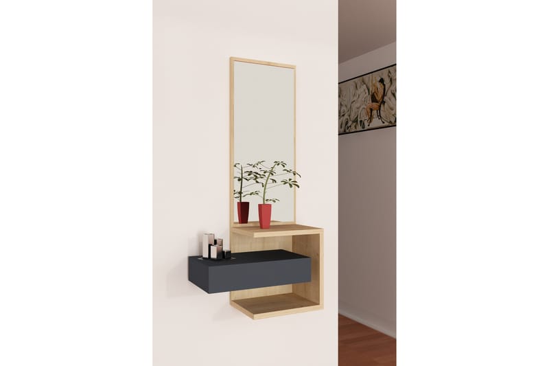 KENDELLE Sideboard 49 cm Ek/Antracit - Förvaring - Förvaringsmöbler - Skänkar & sideboards