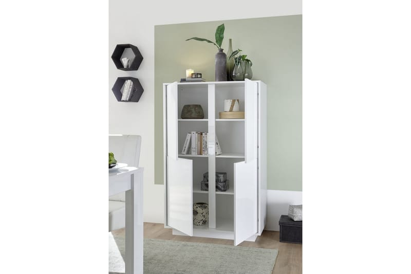 LEDUS Skänk 92x43 cm Vit Högglans - Förvaring - Förvaringsmöbler - Skänkar & sideboards