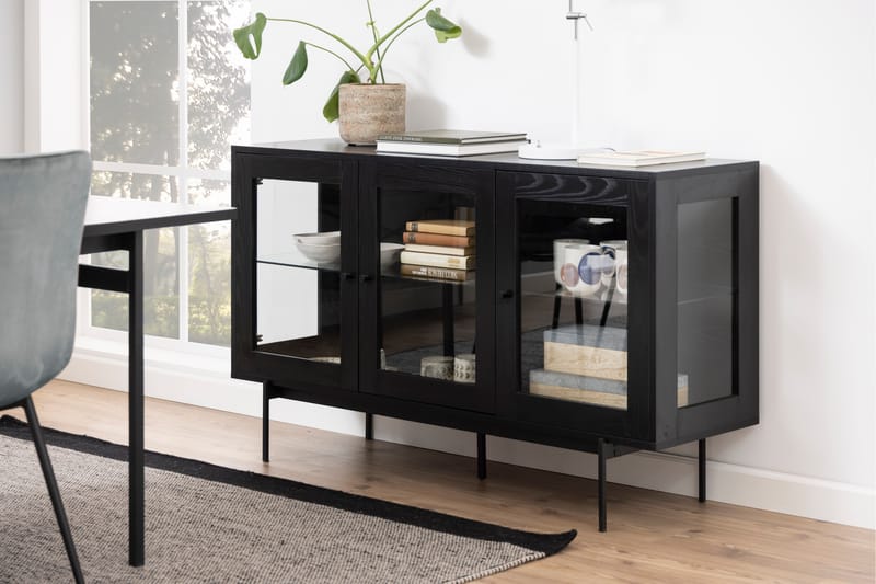 LOPESI Sideboard 40x140 cm Svart - Förvaring - Förvaringsmöbler - Skänkar & sideboards