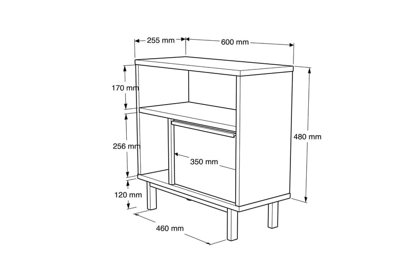 Manuja Skänk 60 cm Ek - Förvaring - Förvaringsmöbler - Skänkar & sideboards