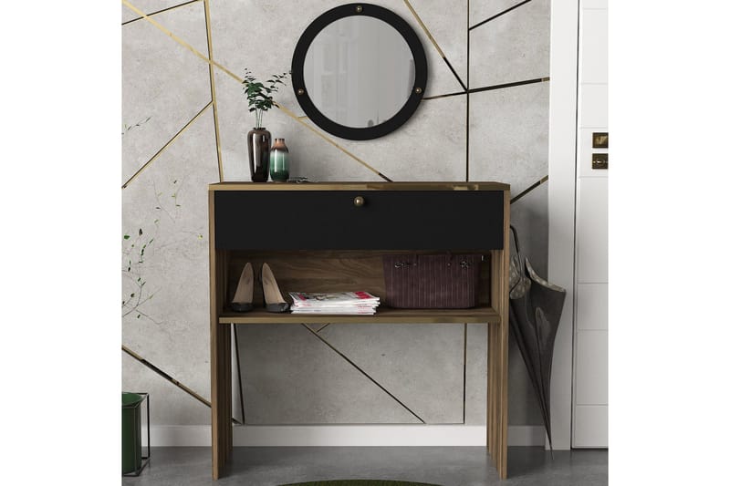 MATSCH Sideboard 90 cm Valnöt/Svart - Förvaring - Förvaringsmöbler - Skänkar & sideboards