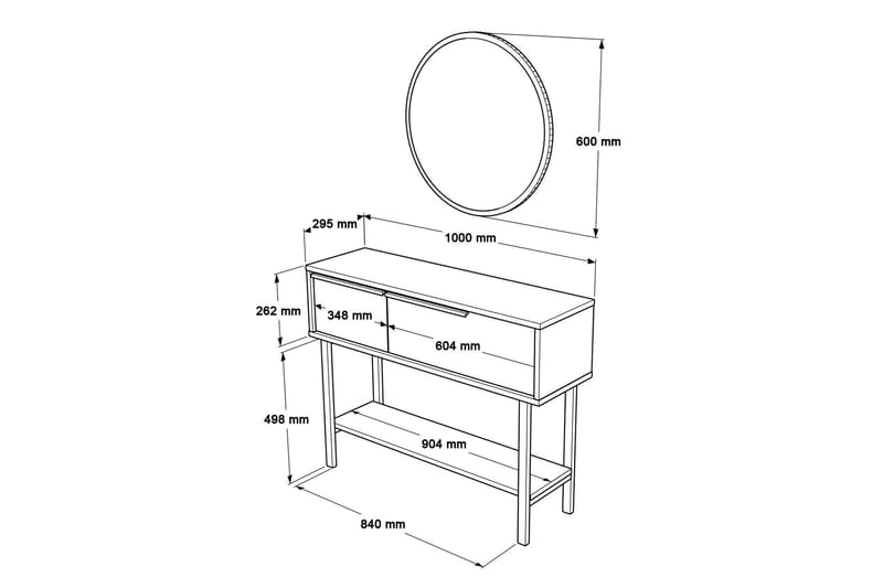 Muttun Skänk 100 cm Valnöt - Förvaring - Förvaringsmöbler - Skänkar & sideboards