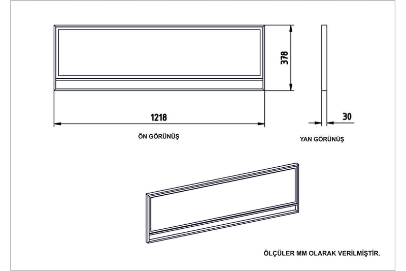 NOVIKOV Sidobord 180 cm Guld/Svart - Skänkar & sideboards