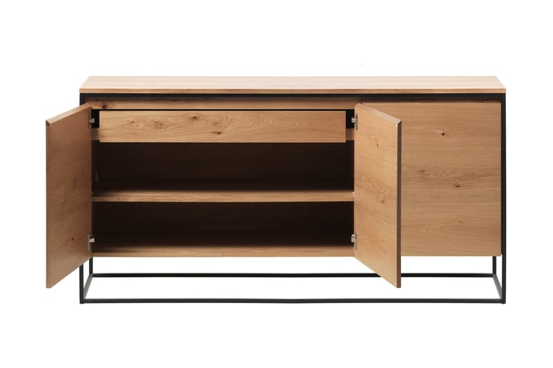 POSIM Sideboard 3 delar 155 cm Natur - Förvaring - Förvaringsmöbler - Skänkar & sideboards