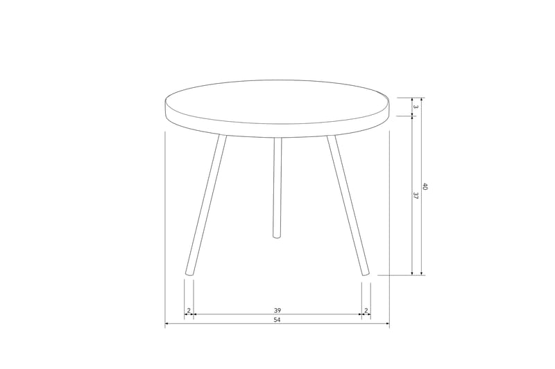 Prami Skänk 54 cm Natural - Förvaring - Förvaringsmöbler - Skänkar & sideboards