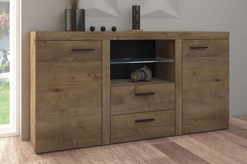 RUMBA Skänk 157x40x81 cm - Brun - Förvaring - Förvaringsmöbler - Skänkar & sideboards