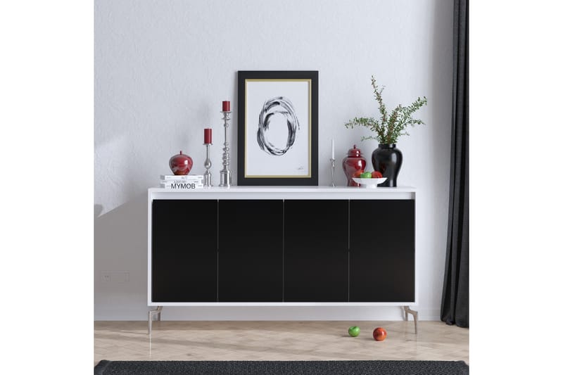 SIDEBOARD 40x140 cm Natur/Svart - Förvaring - Förvaringsmöbler - Skänkar & sideboards