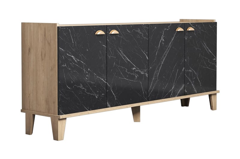 SIDEBOARD 41x182 cm Natur/Svart - Förvaring - Förvaringsmöbler - Skänkar & sideboards