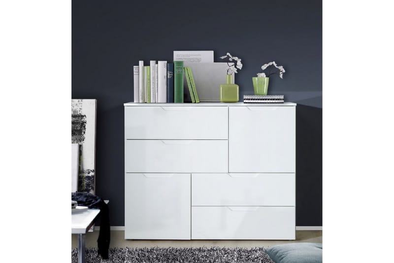 Silje - skänk - sideboard - 2 dörrar/4 lådor - högglans - Förvaring - Förvaringsmöbler - Skänkar & sideboards