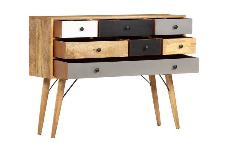 Skänk 110x30x82 cm massivt mangoträ - Brun - Förvaring - Förvaringsmöbler - Skänkar & sideboards