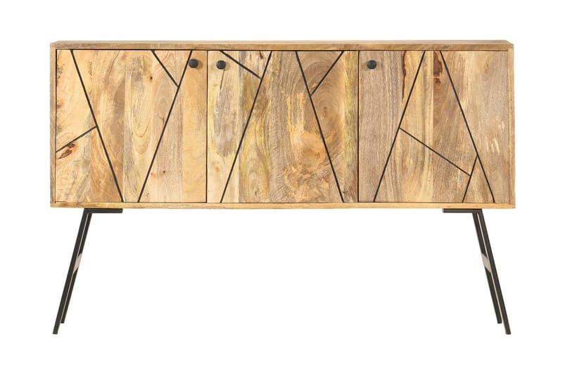 Skänk 118x30x75 cm massivt mangoträ - Brun - Förvaring - Förvaringsmöbler - Skänkar & sideboards