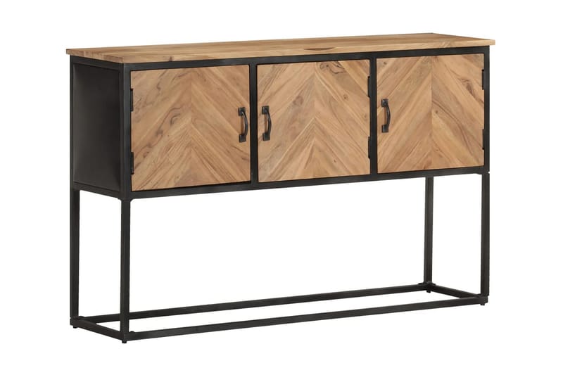 Skänk 120x30x75 cm massivt akaciaträ - Brun - Skänkar & sideboards